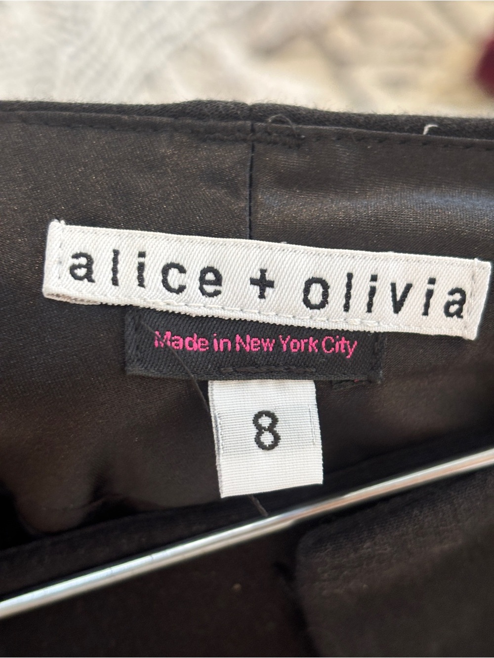 Alice + Olivia Bootcut Stretch Trousers in Black Size 8 - Picture 8 of 9